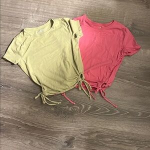 Casual Women's Tops in Pink and Tan